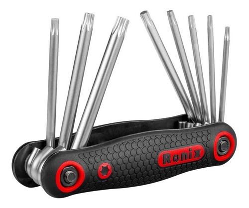 Jogo De Chaves Torx Canivete 8 Peças Ronix Rh-2021