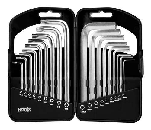 Jogo De Chaves Allen E Torx Magnetica 18 Peças Ronix Rh-2051