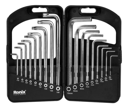 Jogo De Chaves Allen E Torx Magnetica 18 Peças Ronix Rh-2052