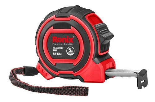 Trena Aço 5 Metros Emborrachada Maxi Series Ronix Rh-9063