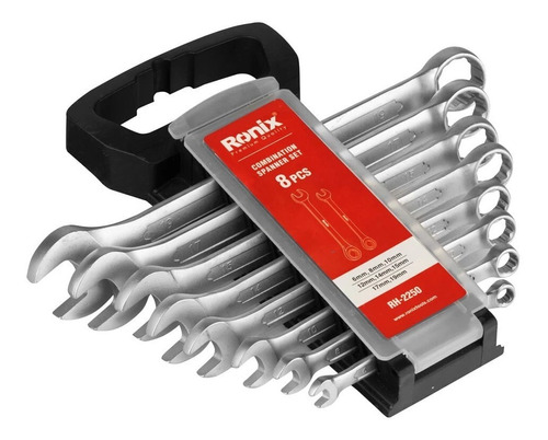 Jogo De Chave Combinada Boca Estrela 8 Peças Ronix Rh-2250