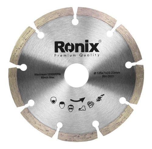 Disco De Corte Diamantado 125mm Ronix Rh-3521