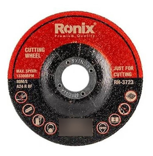 Disco De Corte Inox 4.1/2 Polegada 115mm X 3mm Ronix Rh-3723