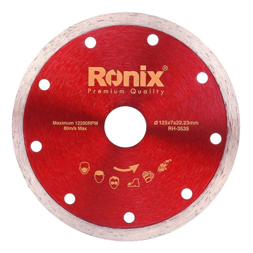 Disco De Corte Diamantado 125mm Ronix Rh-3535