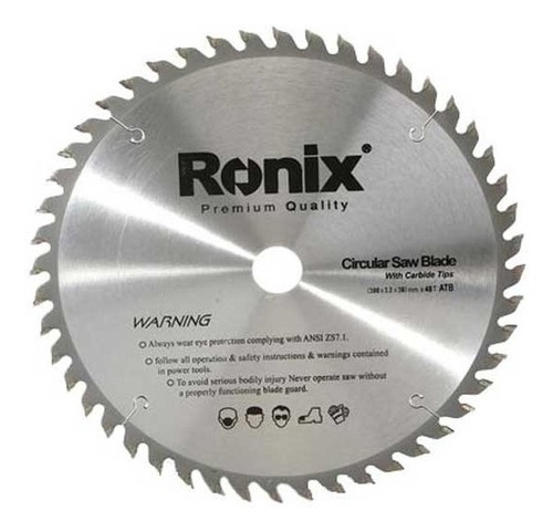Disco De Serra Circular Mdf 230mm 64 Dentes Ronix Rh-5108
