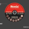Disco De Corte Inox 7 Polegadas 180mm X 1,6mm Ronix Rh-3742 - Imagem 3