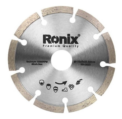 Disco De Corte Diamantado 115mm Ronix Rh-3520